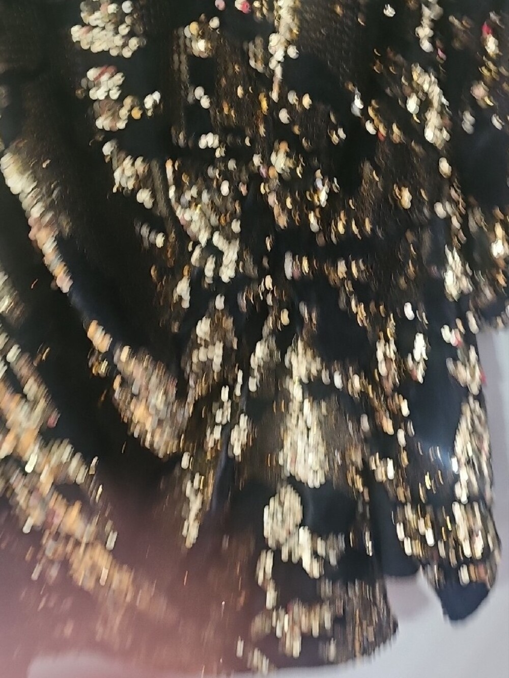 Alluring Black & Gold Sequin Mini Dress by Zilingo - Picture 4 of 6